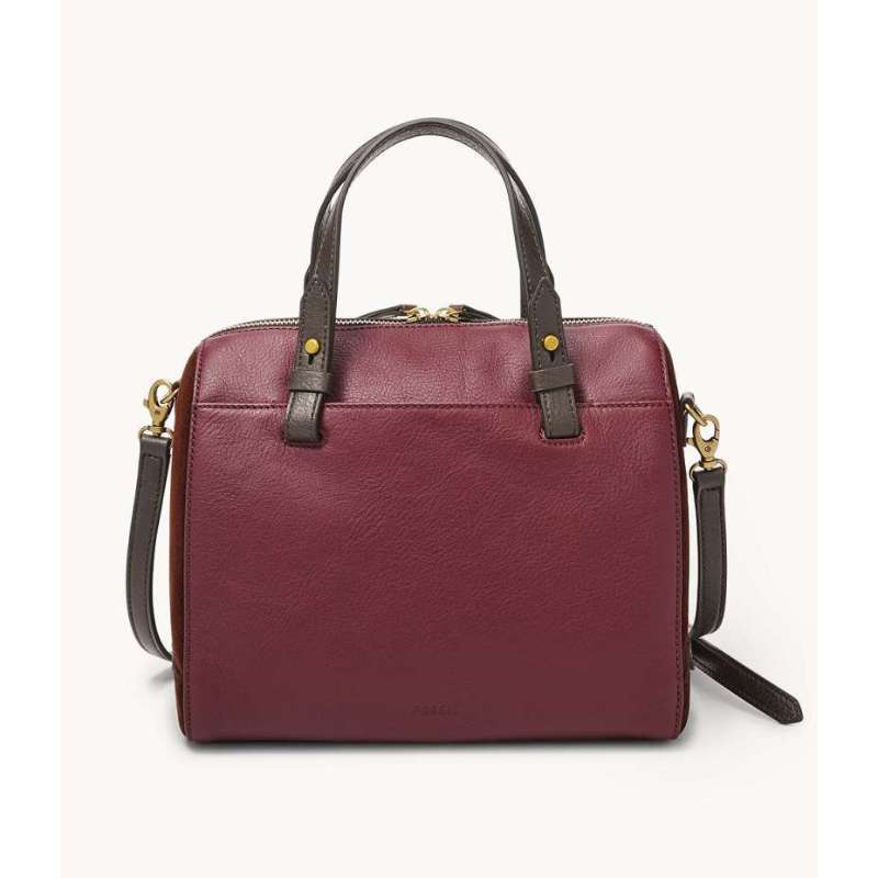 Fossil rachel sales satchel brick red