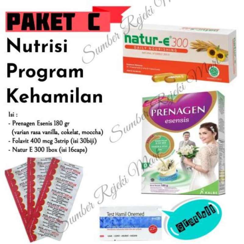 Jual Paket C Nutrisi Program Kehamilan Promil Folavit Prenagen Esensis Natur E Murah Mei 2021 Blibli