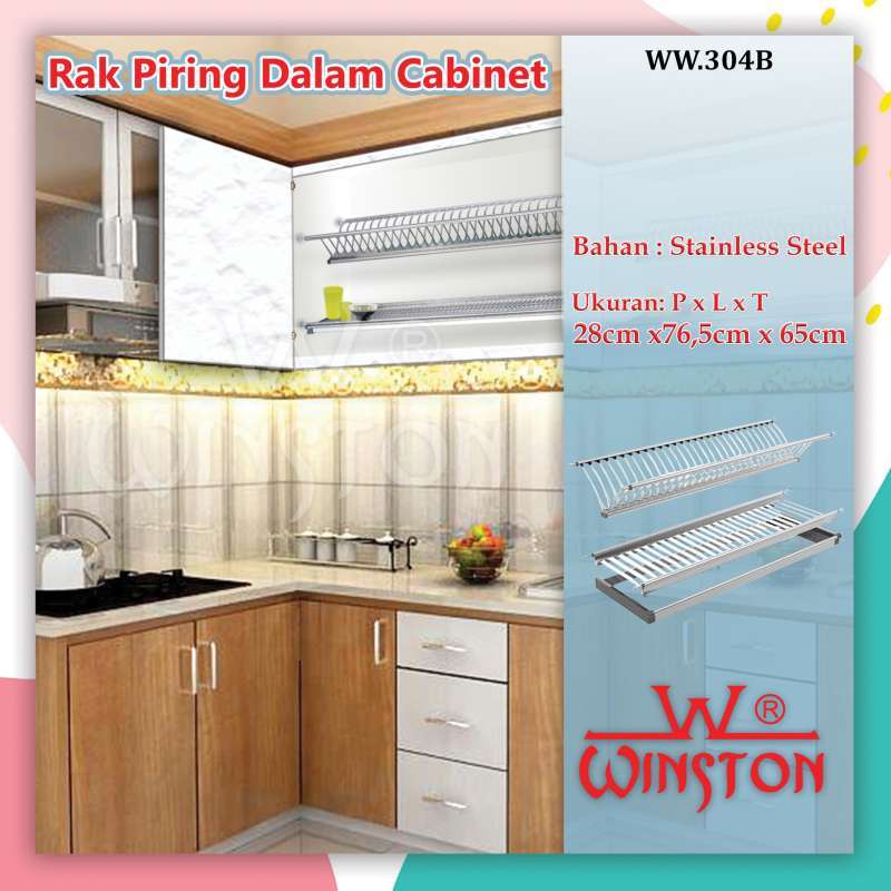 Rak Piring Gantung Stainless Winston 80 Cm Ww 304 B For Kitchen Cabinet Ww304b Terbaru Juli 2021 Harga Murah Kualitas Terjamin Blibli