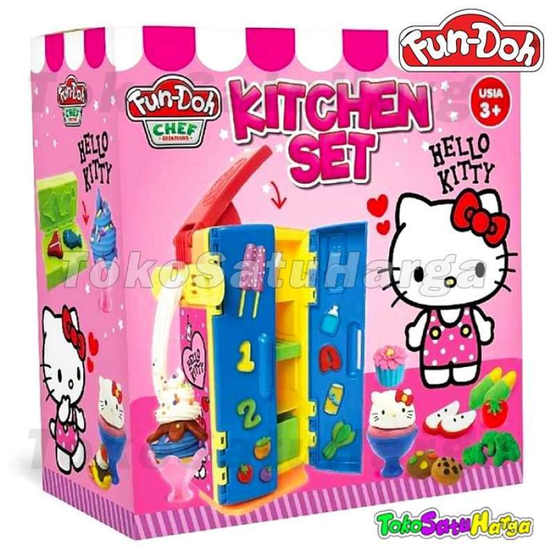 Play doh kitchen set hello kitty shop
