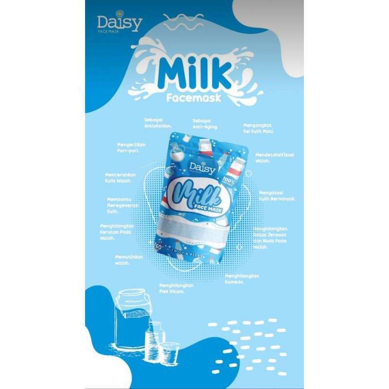 beli 1 free gift full size daisy organic milk 60gr