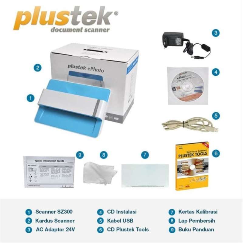 plustek ephoto z300 scanner a4 foto komputer
