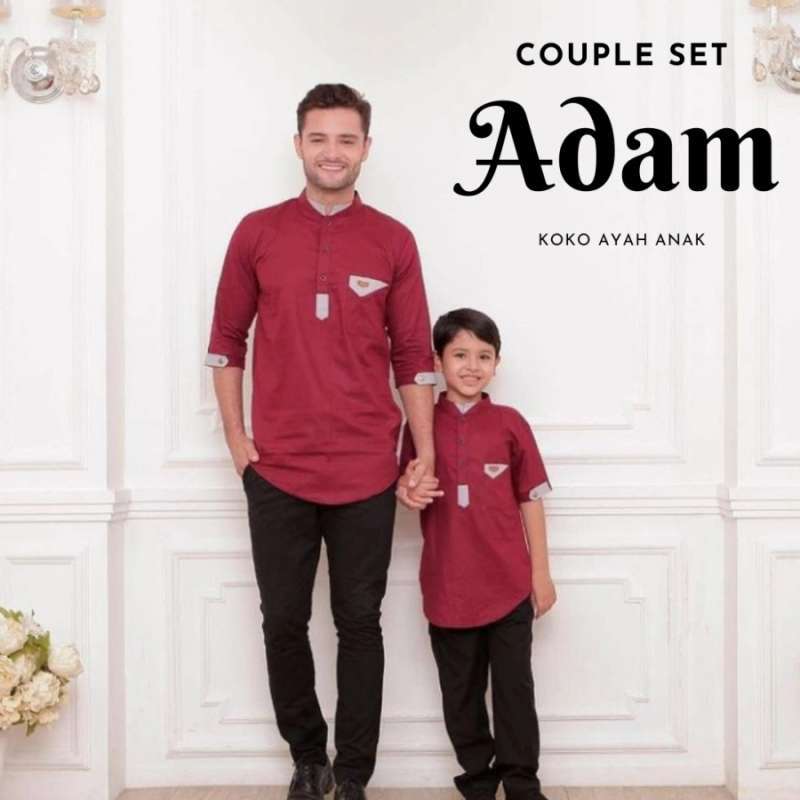 Jual Baju Koko Ayah Anak Couple Set Adam Nanda Fashion Shop Murah Mei 2021 Blibli
