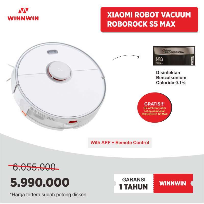 Promo Xiaomi Roborock S5 Max Robot 