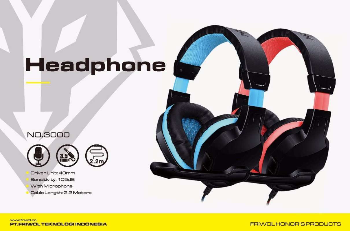 Promo Headphone Gaming Nubwo No. 3000 