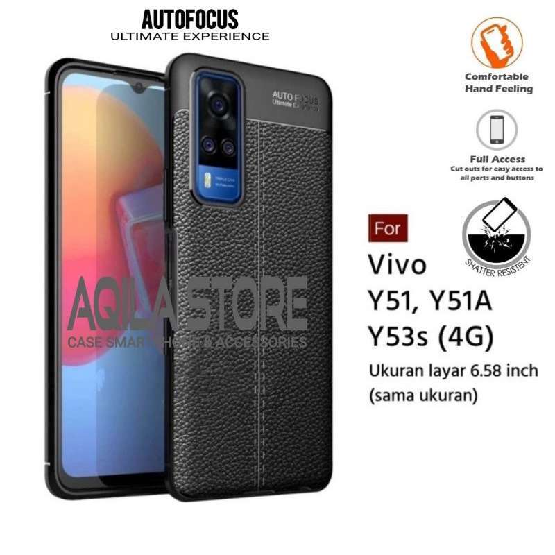 Case Autofocus Vivo Y51 2020 Y51A Y53s 4G V2030 V2031 Case Softshell Auto Focus