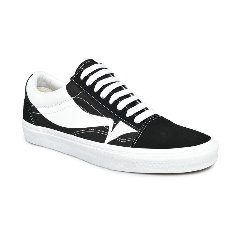Jual Vans Old Skool Wrap Black True White VN0A4U3B21N di