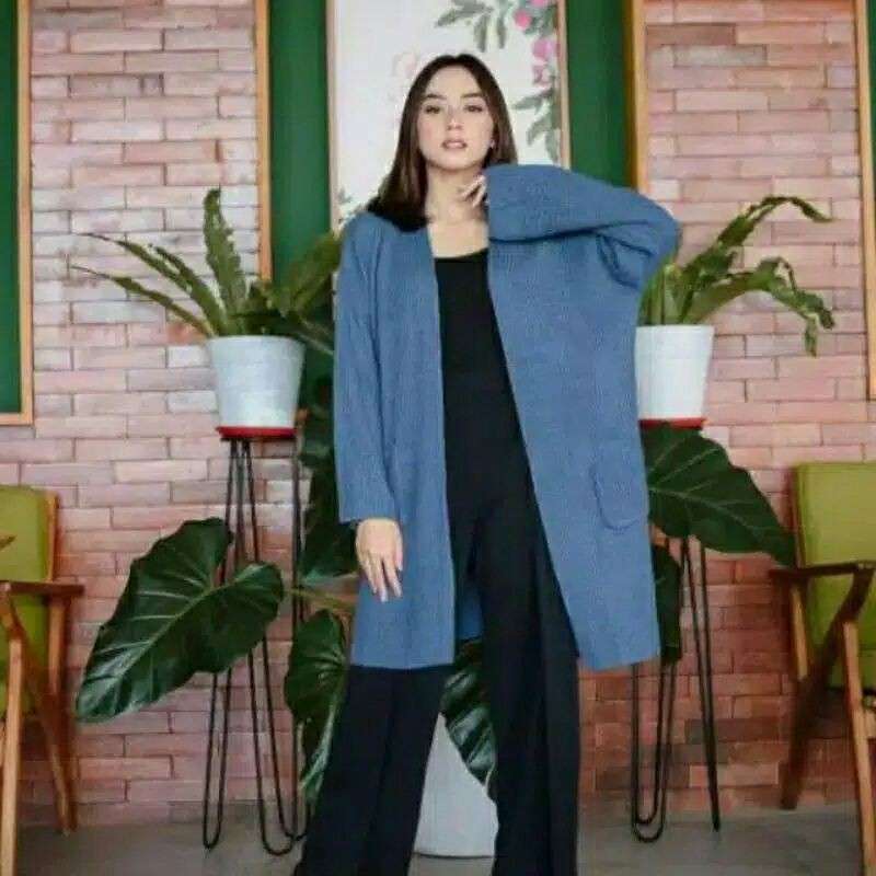 Promo CARDIGAN OVERSIZE LONG LAVELLA 