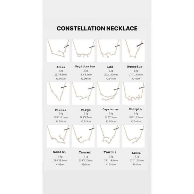 Constellation Necklace Gold (925 