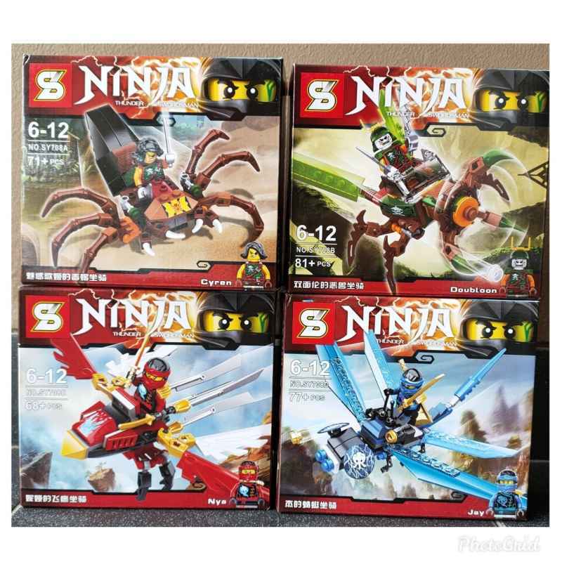 Jual Lego SY 708 Ninja Go Ninjago Thunder Swordsman Bricks di