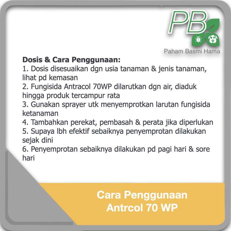 Jual Antracol 70 Wp Fungsida Obat Basmi Jamur Tanaman Bayer 250 Gr Online Mei 2021 Blibli