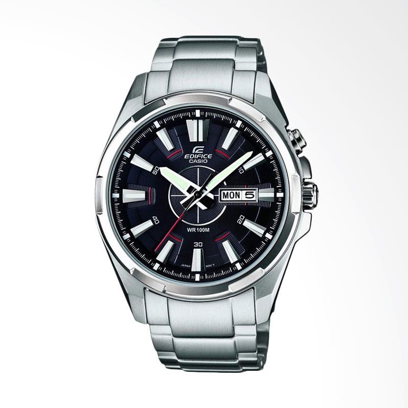 Casio Edifice Super Illuminator Bahan Tali Stainless Steel Jam Tangan Pria - Silver EFR-102D-1AVDF