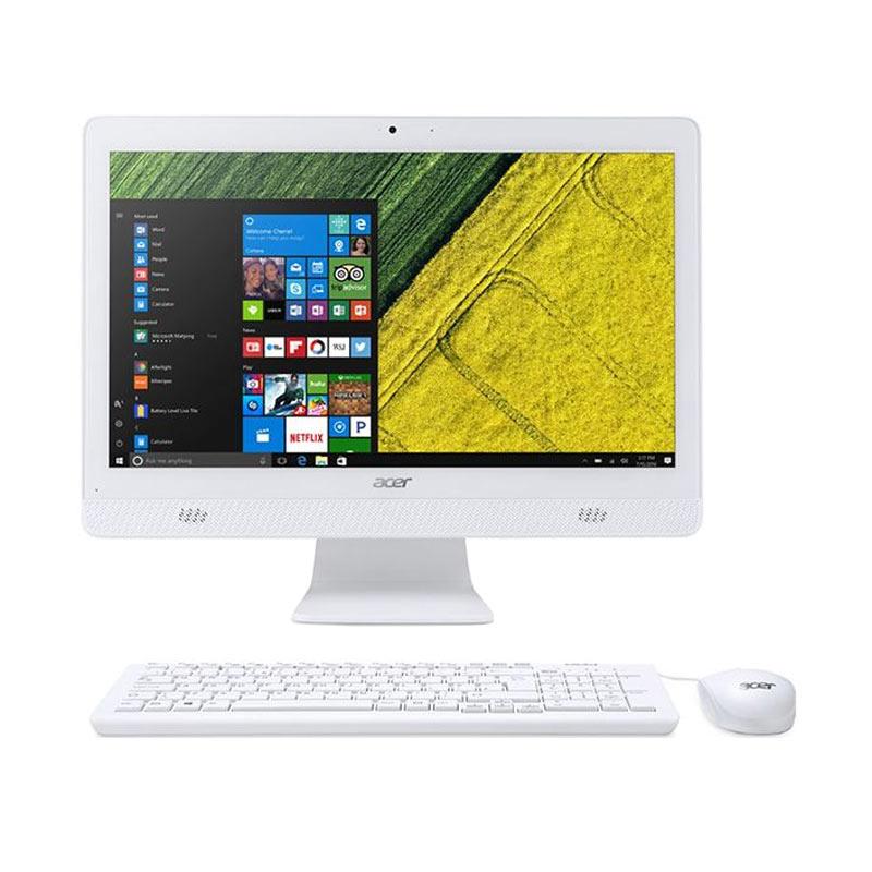 Acer Aspire AIO PC AC20-720 601 All In One PC [Intel Celeron J3060 / 2GB DDR3 / 500GB HDD / Win 10 / 19.5" / White]