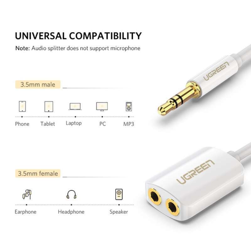 Promo Baru Ugreen Splitter Audio 3.5Mm 
