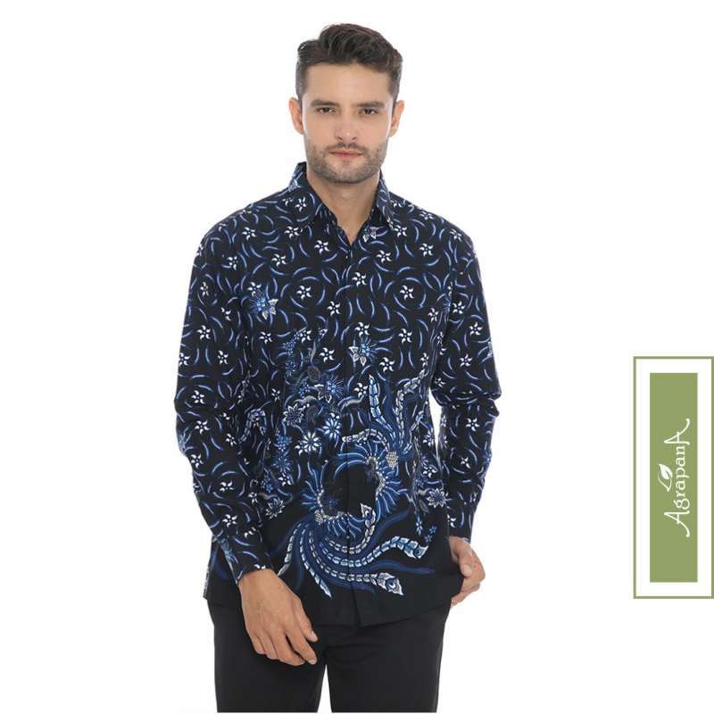 Jual Agrapana Baju Kemeja Hem Batik Pria Cowok Lengan Panjang Modern Premium Laki Laki Original Terbaru Abhitah Murah Mei 2021 Blibli