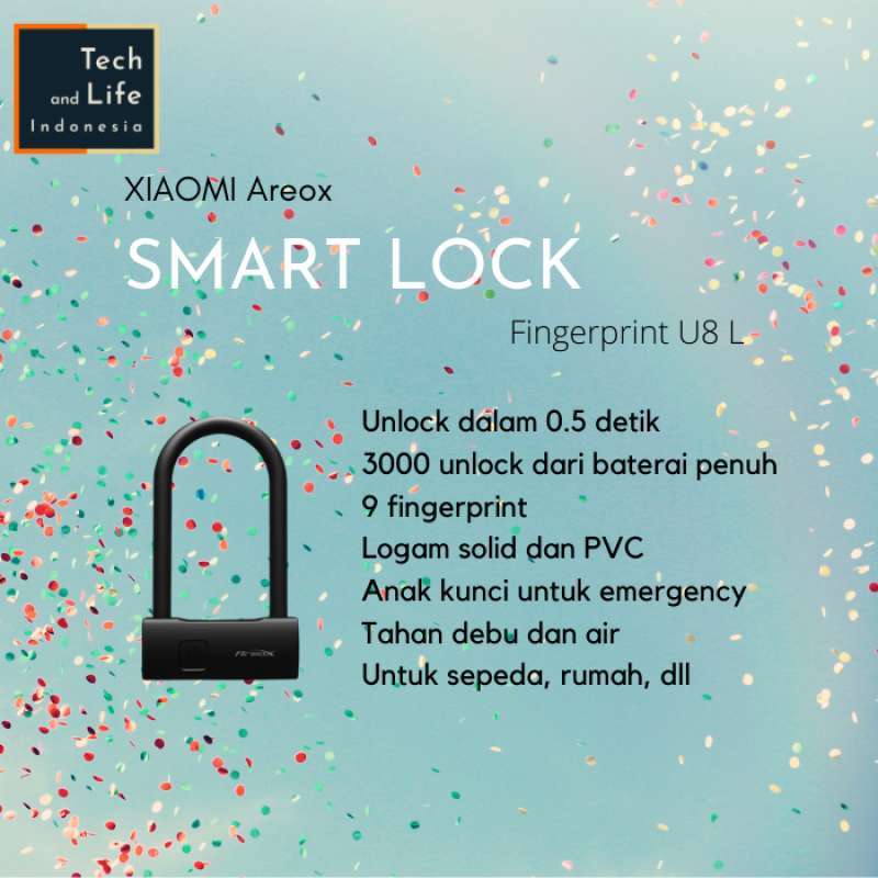 Promo Xiaomi Areox Smart Fingerprint U 