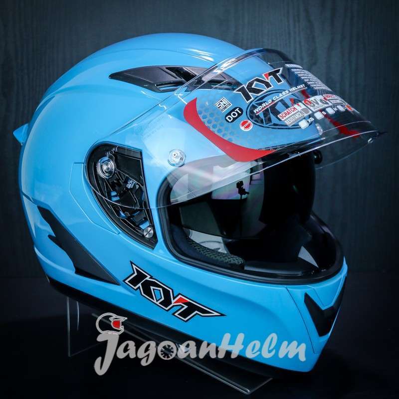 Jual KYT HELM FALCON FR SOLID | SKY 