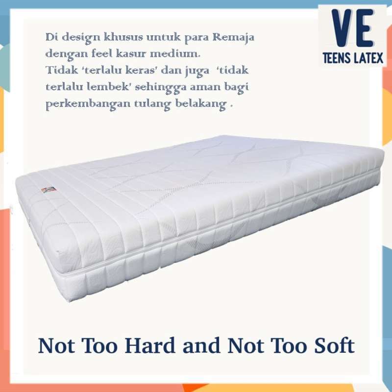Mattress Matras Topper Full Latex Ve Teens 10 Cm Uk 90x200 200x200 Terbaru Agustus 2021 Harga Murah Kualitas Terjamin Blibli