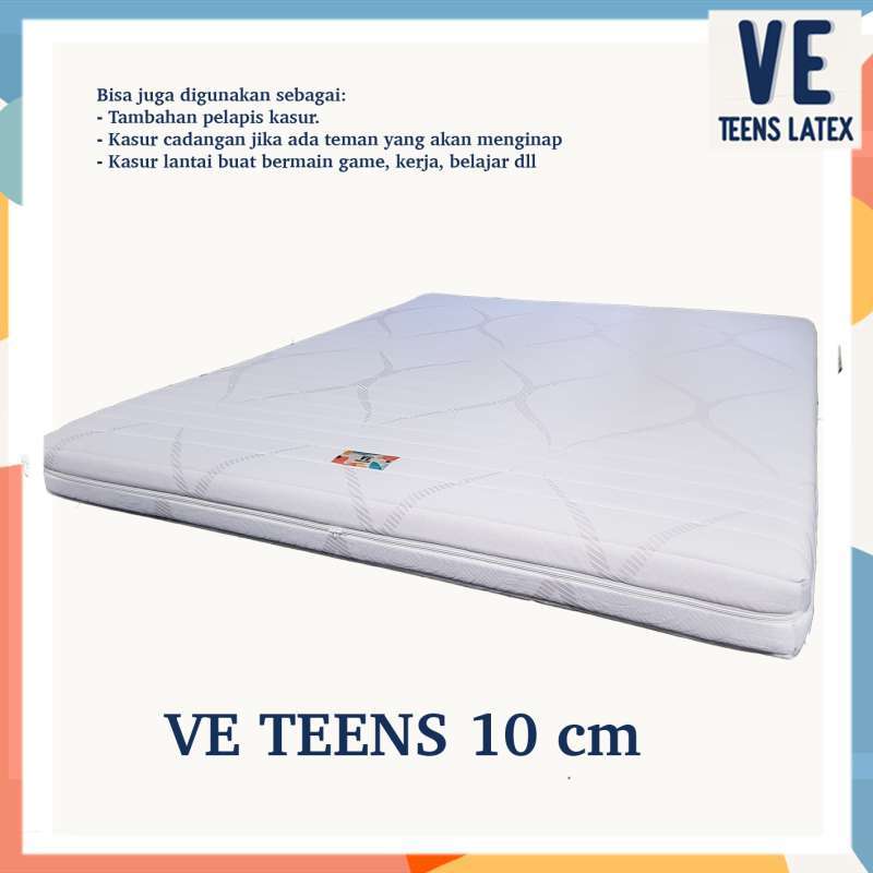 Mattress Matras Topper Full Latex Ve Teens 10 Cm Uk 90x200 200x200 Terbaru Agustus 2021 Harga Murah Kualitas Terjamin Blibli