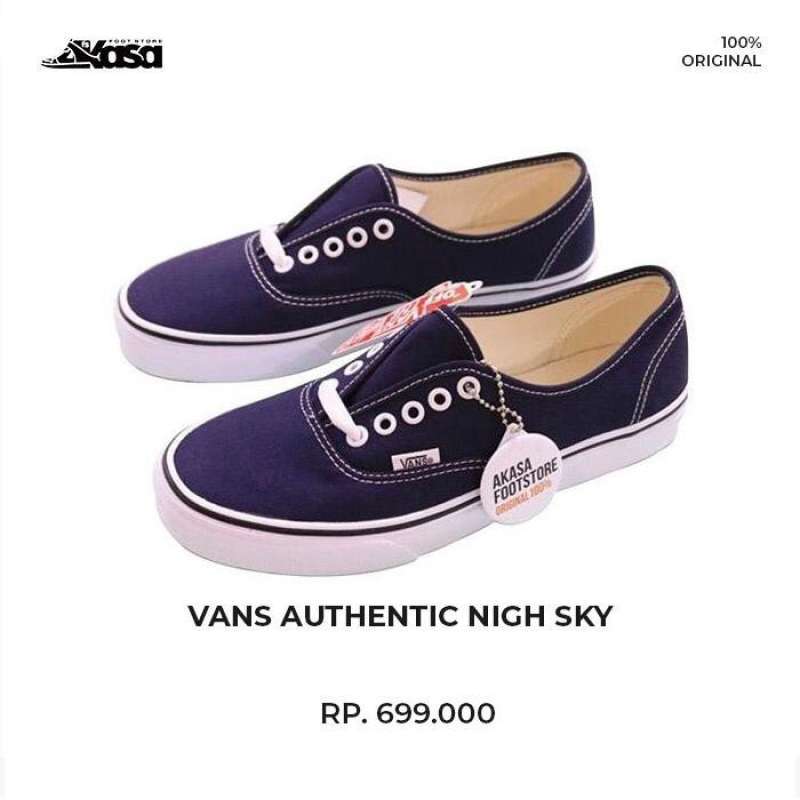 Vans authentic night 2025 sky