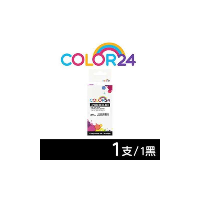 color24 for canon pgi 780xlbk compatible high capacity black ink cartridge for pixma tr8570 ts8170 ts8270 ts9570