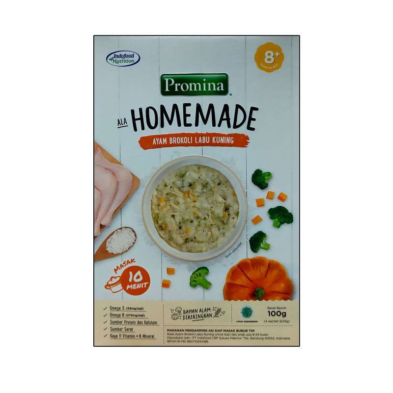 Jual Promina Homemade Ayam Brokoli Labu Kuning 100 Gram Terbaru Juni 2021 Blibli