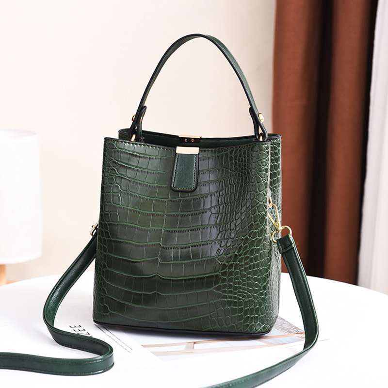 top handle bucket bag