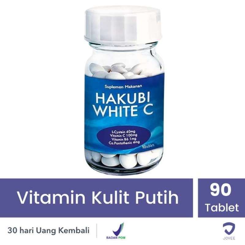 Jual Hakubi White C 90 Tablet Suplemen Untuk Perawatan Dan Memutihkan Kulit Terbaru Juni 2021 Blibli