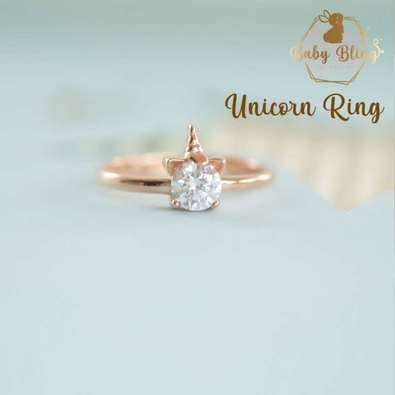 Jual Cincin Adjustable Baby Bling Unicorn Rose Gold di Seller