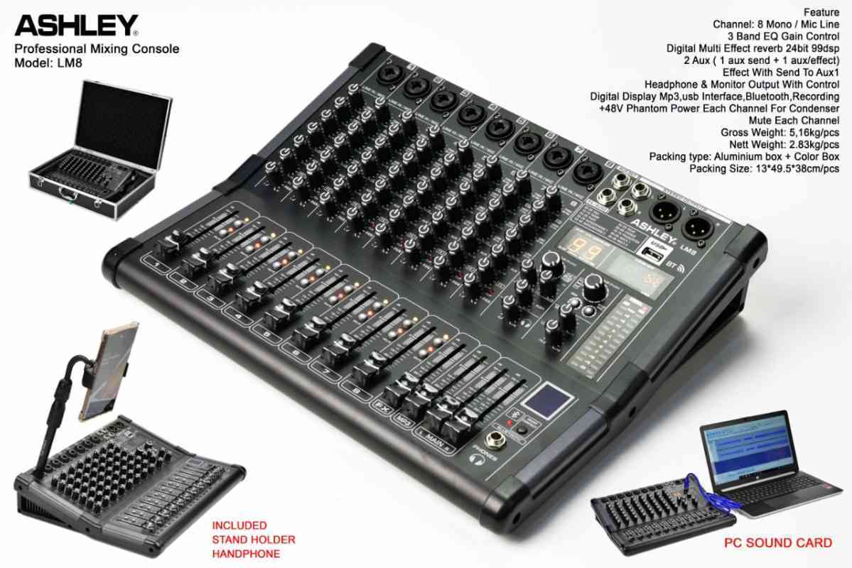 Jual Audio Mixer Ashley Lm 8 Dsp 8 Channel Original Terbaru Juni 21 Blibli