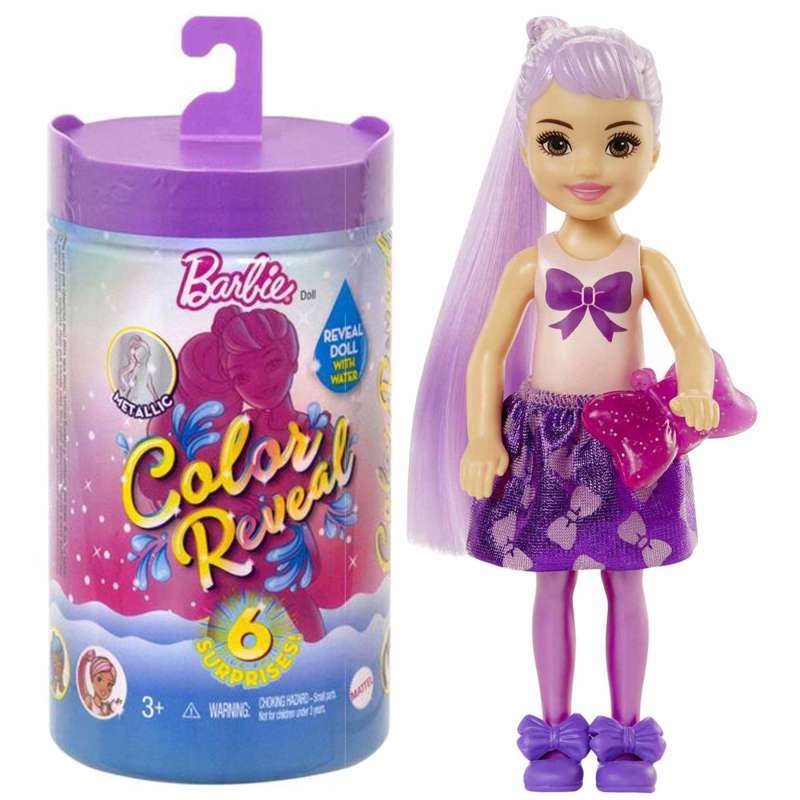 Jual Barbie CHELSEA Color Reveal Doll Shimmer Little Kelly 6