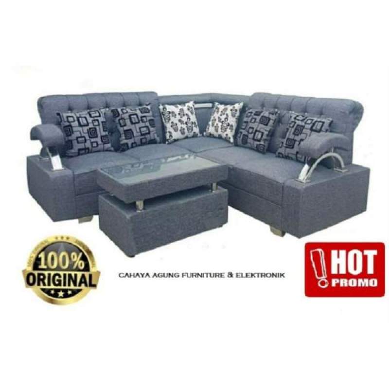 Jual Sofa L minimalis Rinjani di Seller Toko cahaya agung furniture - Kota Tangerang Selatan, Banten | Blibli