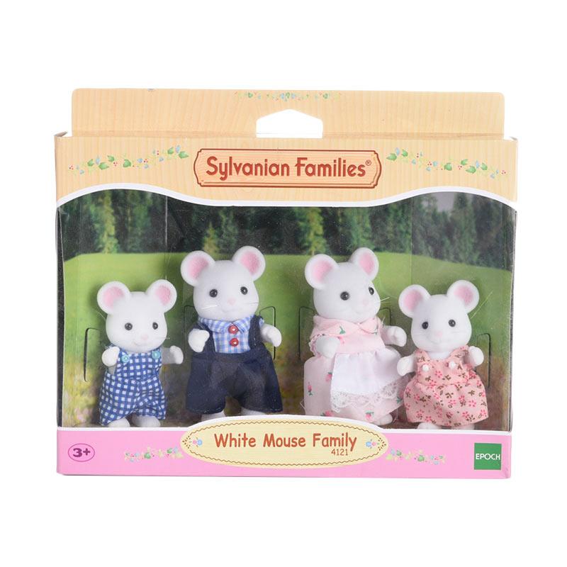 sylvanian families white mouse family