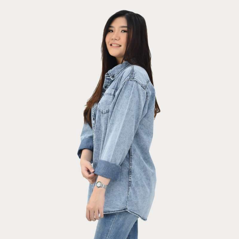 Promo Emoline Over Size Long Denim 