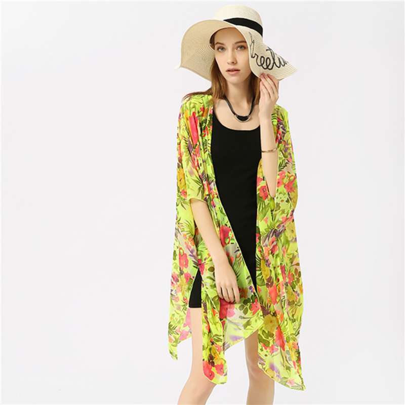 Promo Women Beach Cover Up Kimono 