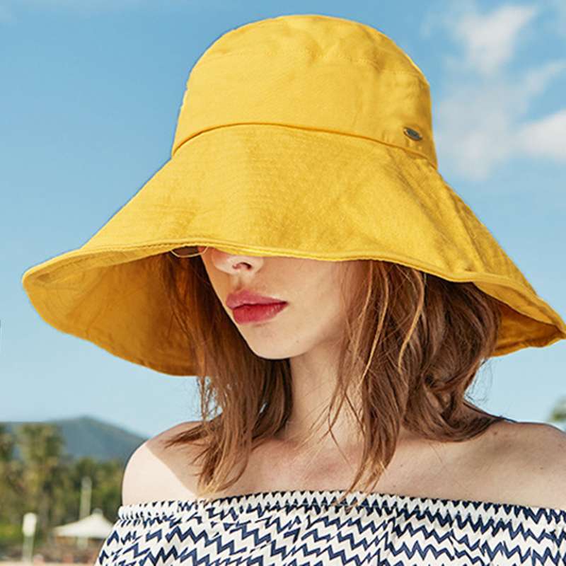 Promo Women Men Bucket Hat Wide Brim 