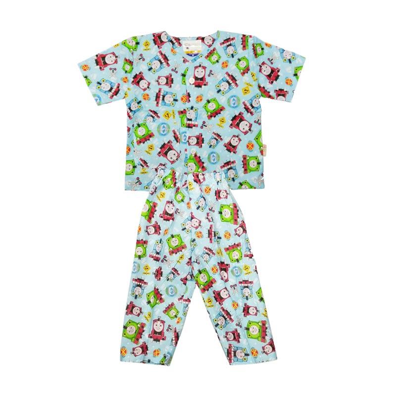 Jual Baby Zakumi Piyama Pendek Thomas Baju Tidur Anak - Biru Online - Harga & Kualitas Terjamin | Blibli.com