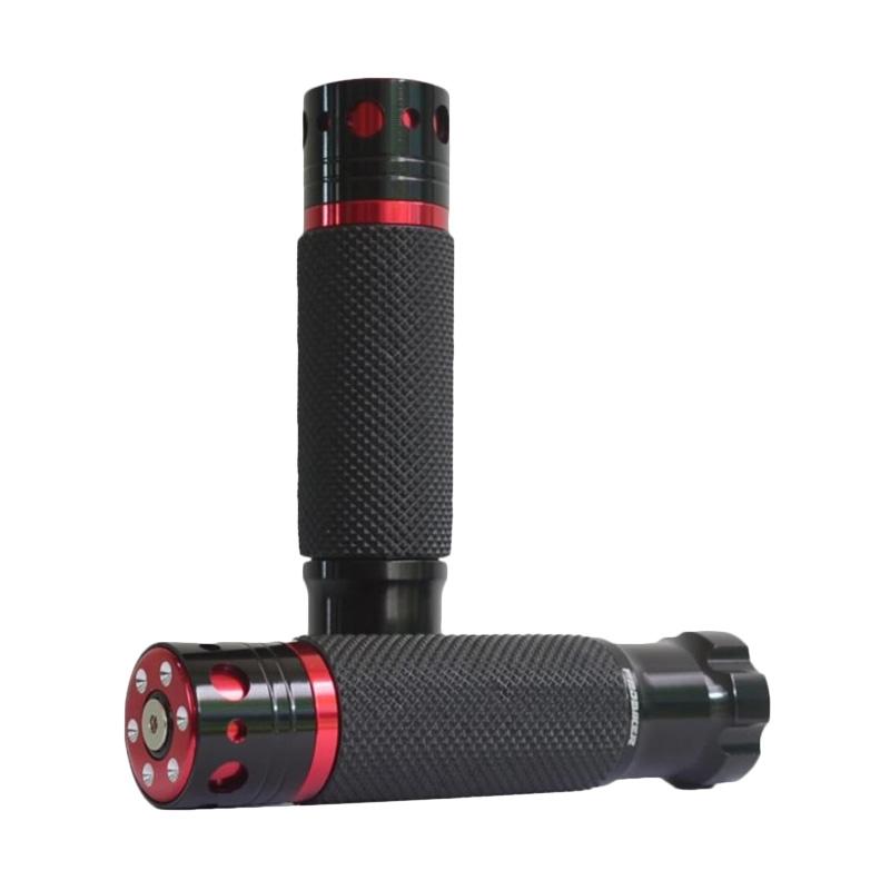 Harga Jual Probiker Model Selongsong Almunium Handgrip Motor - Hitam Merah [HAF9205-Hitam-