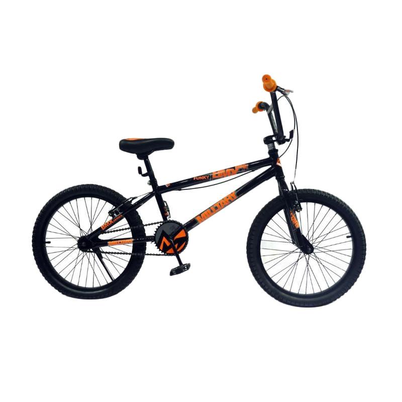 black and orange bmx bike