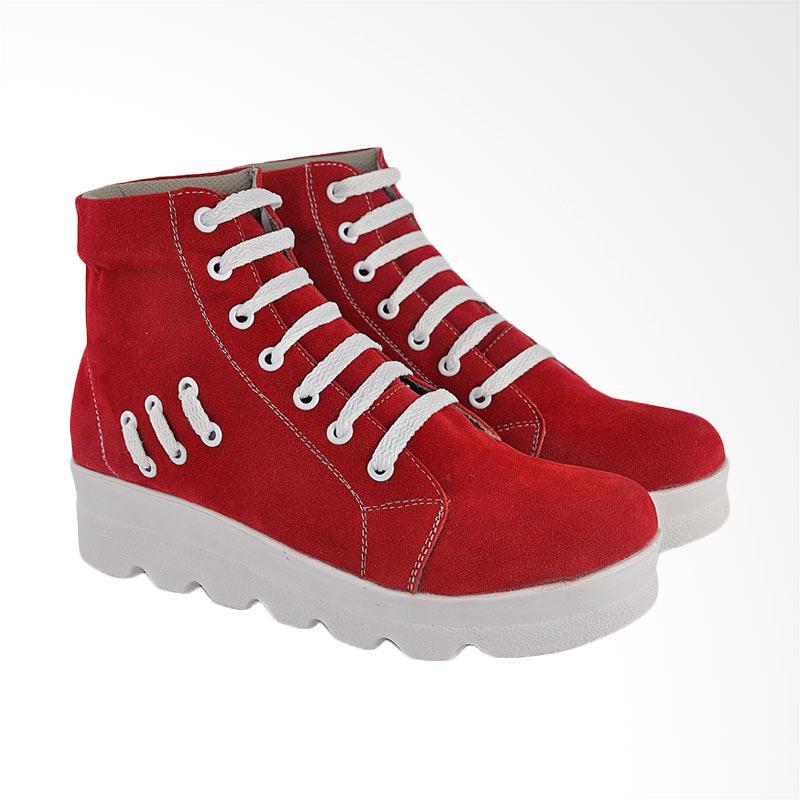 CBR Six CBX-RNC 022 Ankle Boots Sepatu Wanita - Merah