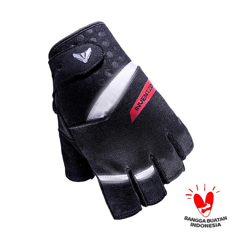 Jual Inventzo Laco Half Finger Sarung Tangan Motor Black Online