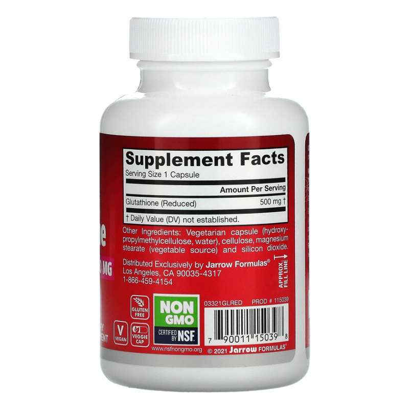 Jual Jarrow Formulas Glutathione Reduced 500 Mg Suplemen Kesehatan [60 Veg/ Anti Oksidan Usa] Di Seller Herba Cycle - Cideng, Kota Jakarta Pusat