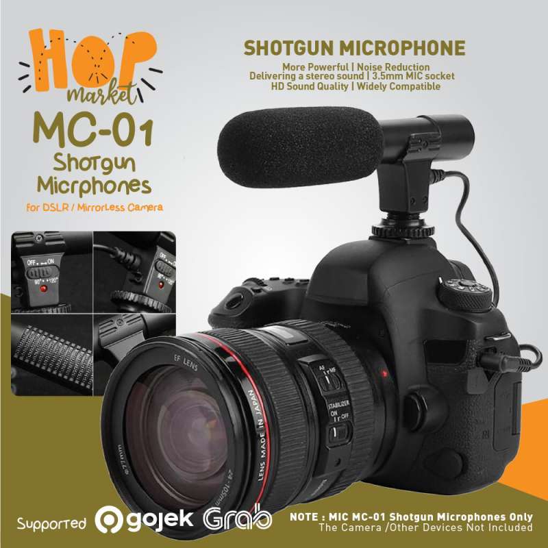 Stereo Microphone Shotgun Mic 3.5mm 