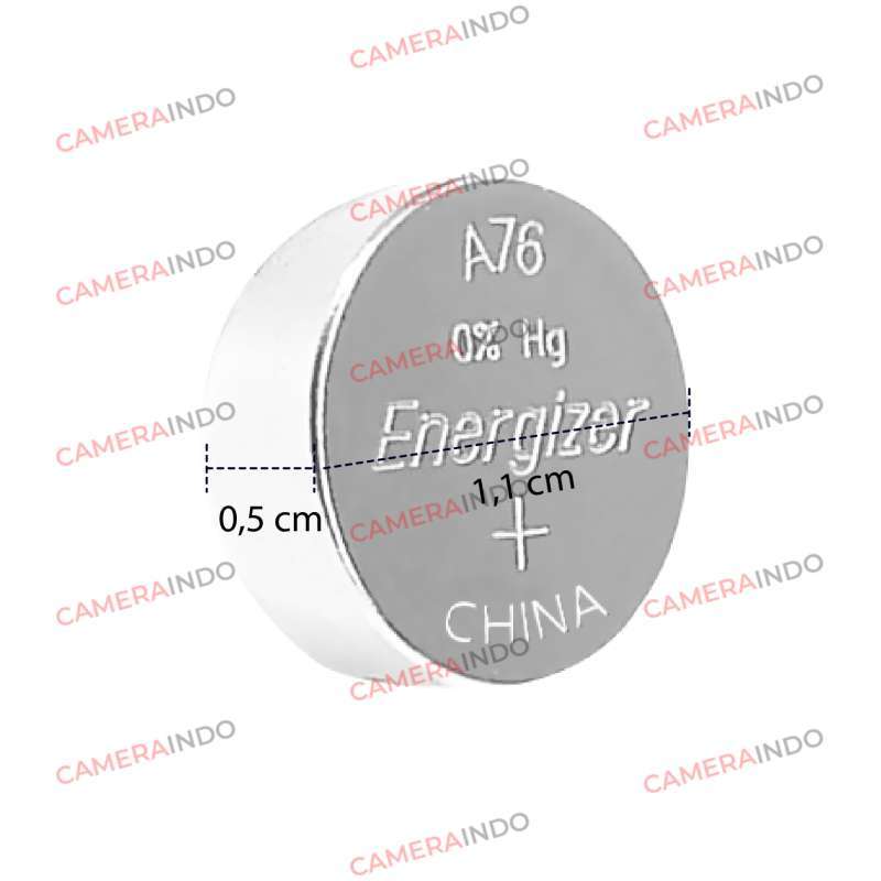 2x Energizer 1.5V Alkaline Battery A76, PX76A, PX675A, GPA76, 1128MP, 1166A