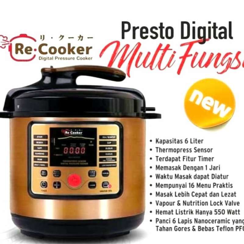PROMO !!! PRESTO LISTRIK RECOOKER PANCI PRESTO SERBA GUNA (Kode A 002))
