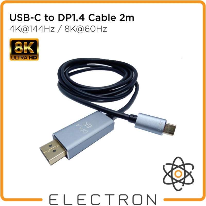 Cable 2m DisplayPort 1.4 Thunderbolt 