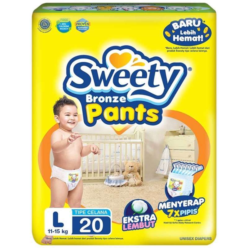 Pampers hotsell sweety l