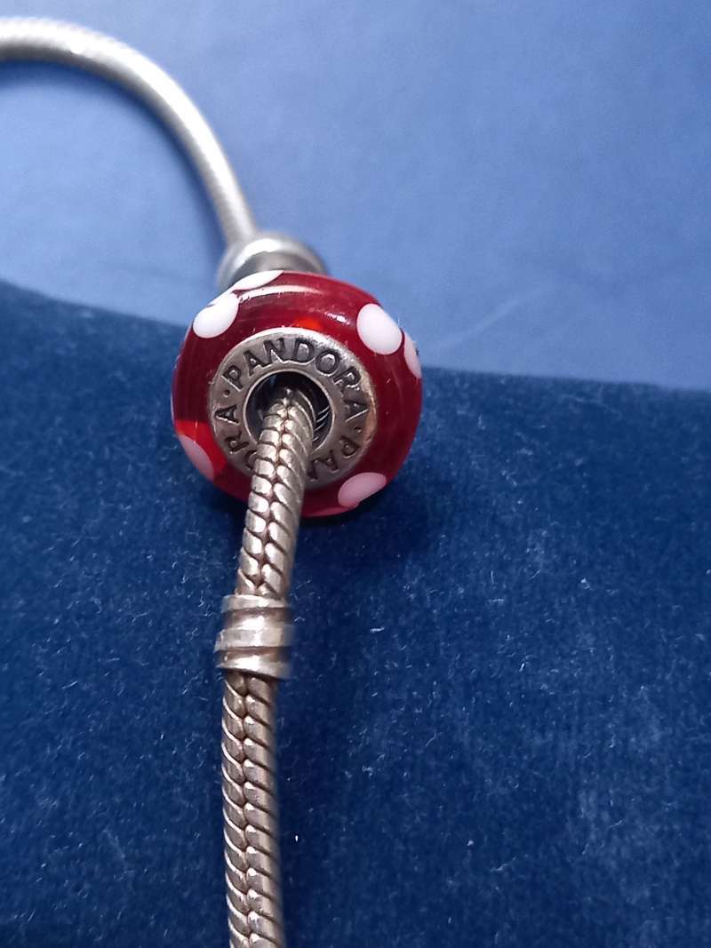 Jual Original GELANG PANDORA BRACELET Silver set 3 Charm Permata
