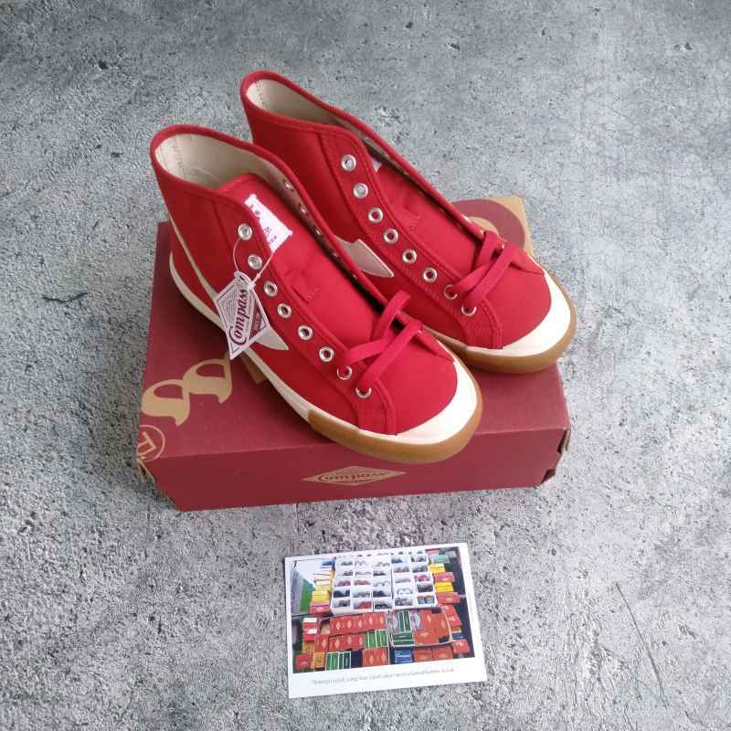 Jual SEPATU COMPASS GAZELLE HIGH RED GUM di Seller Sneakers_arw - Karang  Bahagia, Kab. Bekasi | Blibli