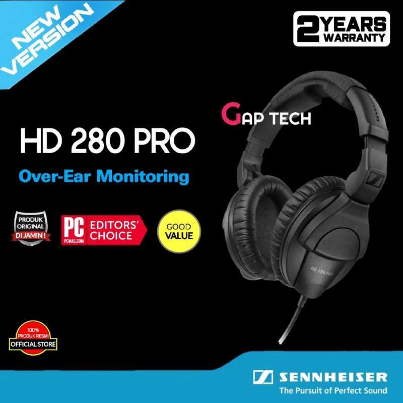 Promo Sennheiser HD 280 Pro / HD280 Pro / HD 280Pro Monitoring Headphones  Original di Seller Gap Tech Official Store - Kota Jakarta Pusat, DKI  Jakarta | Blibli